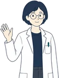 案内キャラクターのリツが、手を振っている